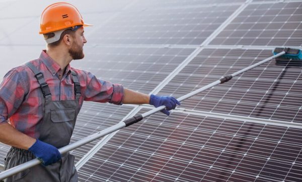 solar panel cleaning